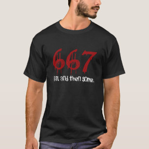 T-shirt Marca de 667 mau do animal