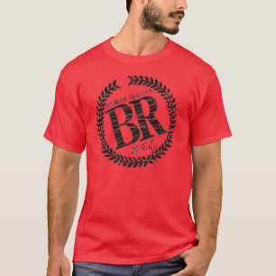 T-shirt Marca Novo Tee do logotipo "BR" (vermelho)