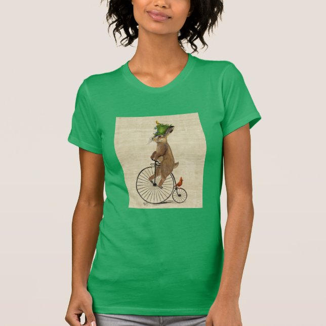 T-shirt Marcha Hare em Penny Farthing 3 (Frente)