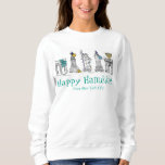 T-shirt Marco Feliz Hanukkah Chanukah NYC Nova York<br><div class="desc">A camiseta apresenta uma ilustração original de marcos clássicos de Nova Iorque "vestidos" para a temporada de festas, com HAPPY HANUKKAH FROM NOVA IORQUE em uma fonte azul divertida, e a ponte do Brooklyn no verso. Perfeito para quem vive ou ama a NYC durante o feriado! Este design também está...</div>
