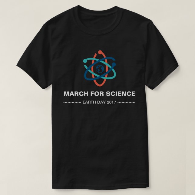 T-shirt Março para o Dia da Terra 2017 da ciência (Frente do Design)