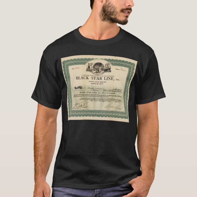 T-Shirt MARCUS GARVEY PRETO (Frente)