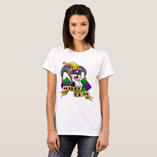 T-shirt Mardi Gras Dog (Frente Completa)