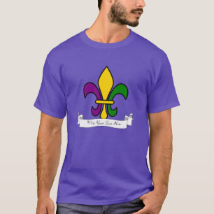 T-shirt Mardi Gras fleur-de-lys personalizado