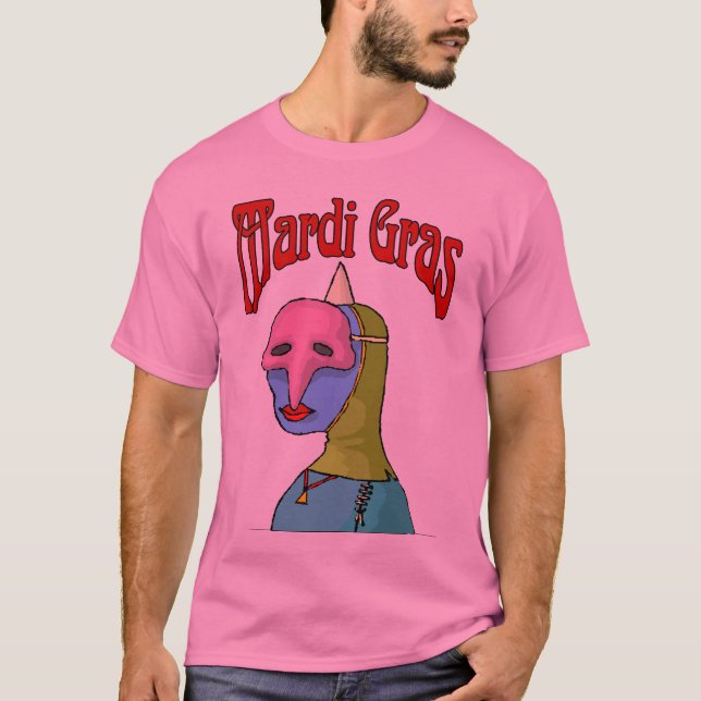 T-shirt Mardi Gras Mask (Frente)