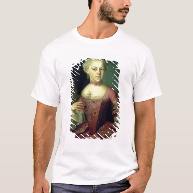 T-shirt Maria Anna Mozart, chamada 'Nannerl (Frente)