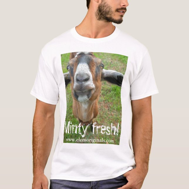 T-shirt Mariah o fresco Minty da cabra (Frente)