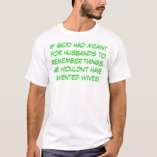 T-shirt Maridos e memória