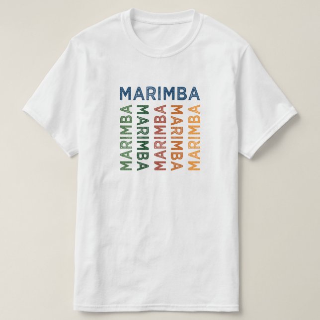T-shirt Marimba Colorful (Frente do Design)
