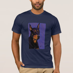 T-shirt Marinho do T do AA do Doberman