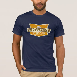 T-shirt Marinho pipe% Gnarly customizável do GC 1% por