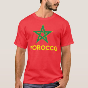 T-shirt Marrocos - bandeira marroquina