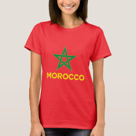 T-shirt Marrocos - Bandeira Marroquina