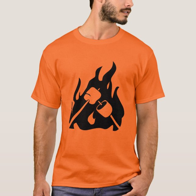 T-shirt Marshmallows Roasting (Frente)