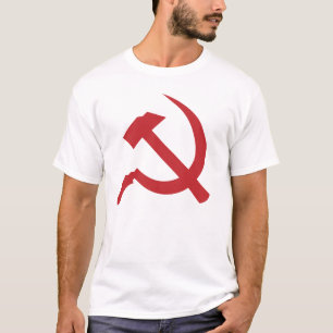 T-shirt martelo e foice de URSS do cccp
