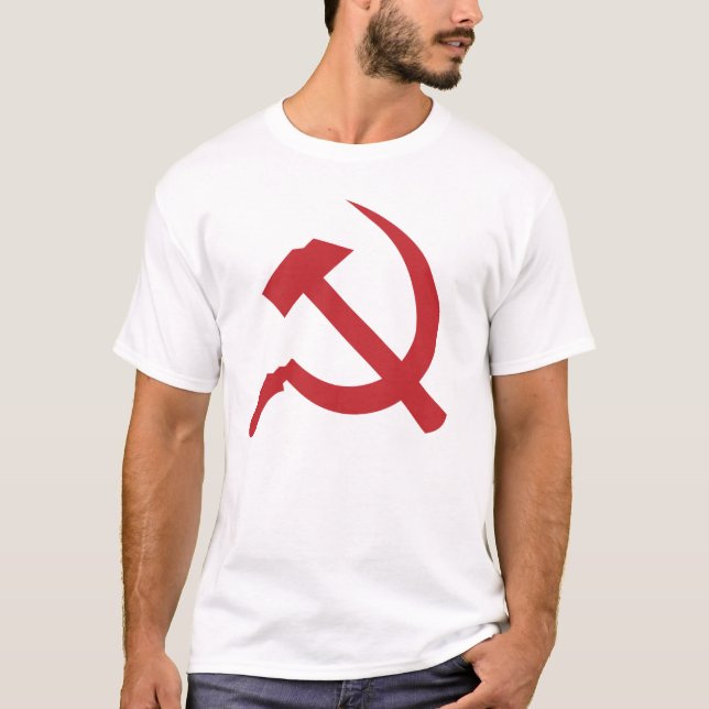 T-shirt martelo e foice de URSS do cccp (Frente)