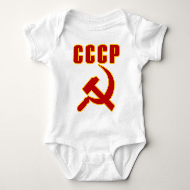 T-shirt martelo e foice de URSS do cccp (Frente)