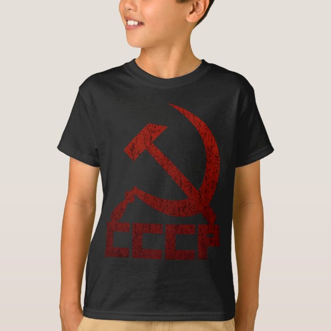 T-shirt Martelo & foice de CCCP (Frente)