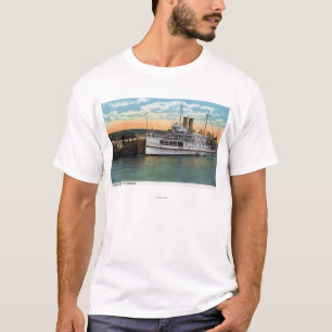 T-shirt Martha's Vineyard, navio a vapor de Sankaty no