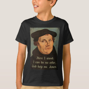 T-shirt Martin Luther aqui eu estou a cotação