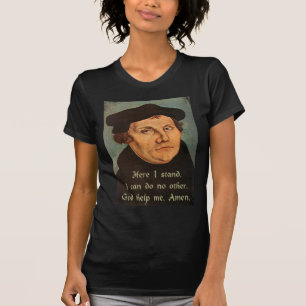 T-shirt Martin Luther aqui eu estou a cotação