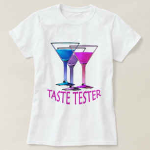 T-shirt Martini Cocktail Tester Damas