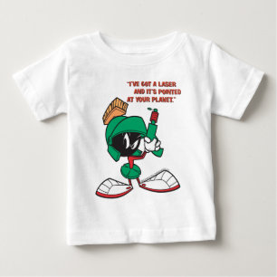 T-shirt Marvin com laser apontado para cima