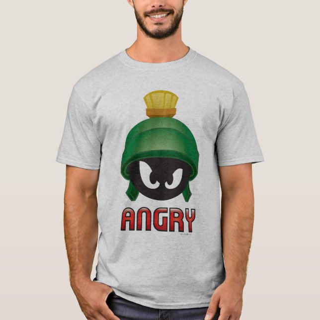 T-shirt MARVIN, O Emoji Irritado MARTIAN™ (Frente)