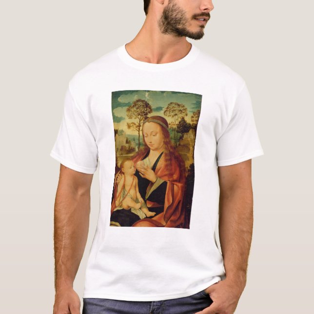 T-shirt Mary com a criança do cristo, início do século XVI (Frente)