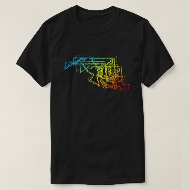 T-shirt maryland chill blur (Frente do Design)