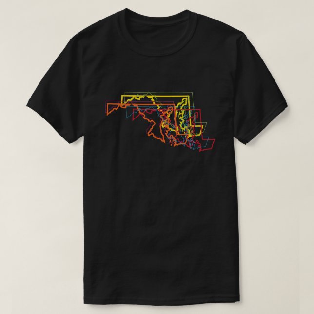 T-shirt maryland orgulho blur (Frente do Design)