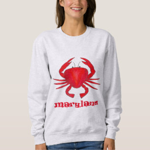 T-shirt Maryland Red Crab Seafood Beach Sweatshirt