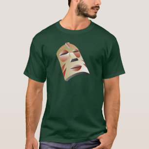 T-shirt Máscara africana branca