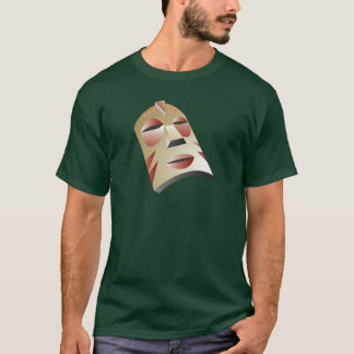 T-shirt Máscara africana branca
