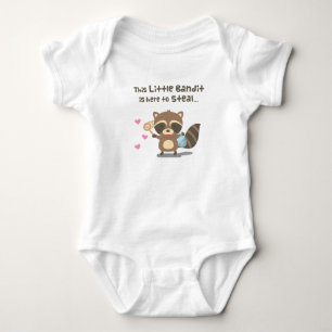 T-shirt Máscara de Amor Fofinha de Guaxinim Bandido para B