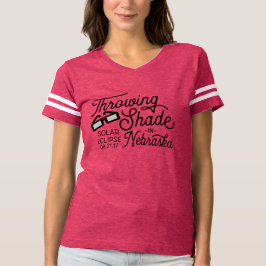 T-shirt Máscara de jogo no eclipse solar de Nebraska