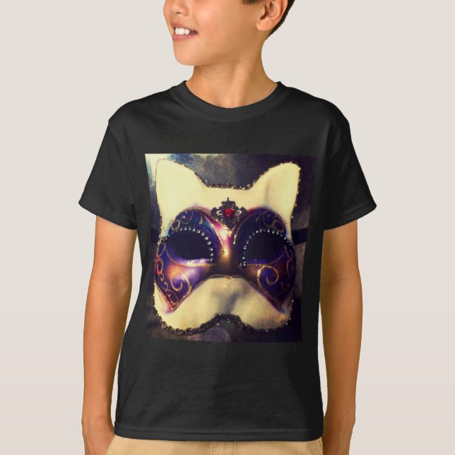 T-shirt Máscara do gato (Frente)