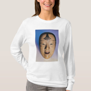 T-shirt Máscara do teatro de Noh de um menino novo chamad