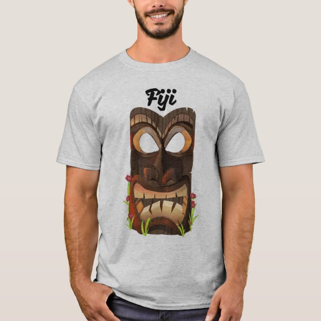 T-shirt Máscara esculpida de Fiji (Frente)