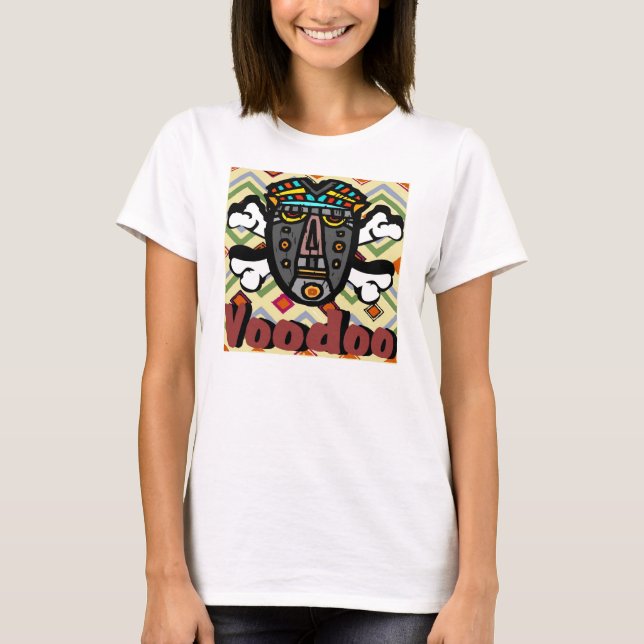 T-shirt Máscara Ortográfica Voodoo (Frente)