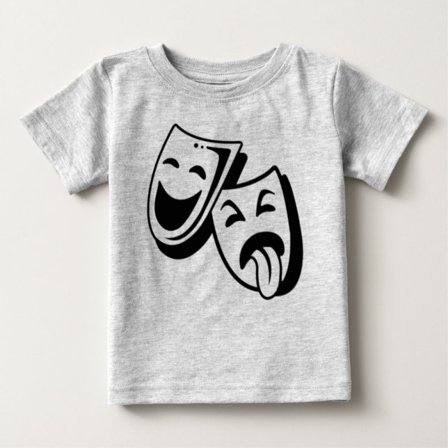 T-shirt Máscaras de Comédia e Tragédia (Frente)