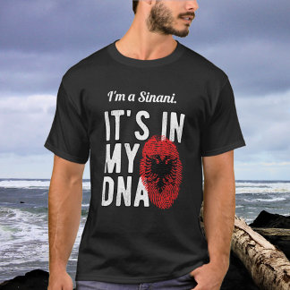 T-shirt masculina albanesa personalizável