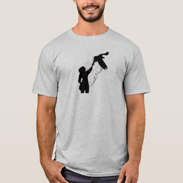 T-shirt masculina com o logótipo SweetHawk (Frente)