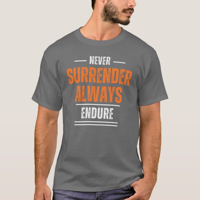 T-shirt masculina com uma declaração (Frente)