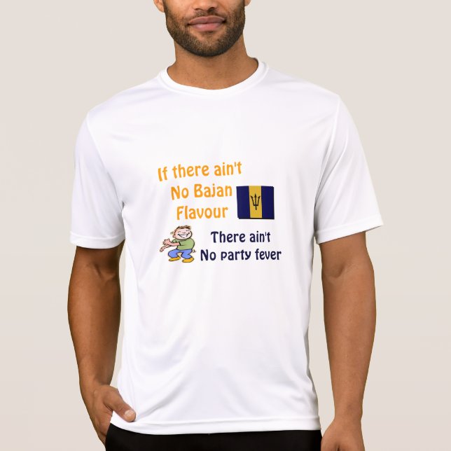 T-shirt masculina de Barbados (Frente)