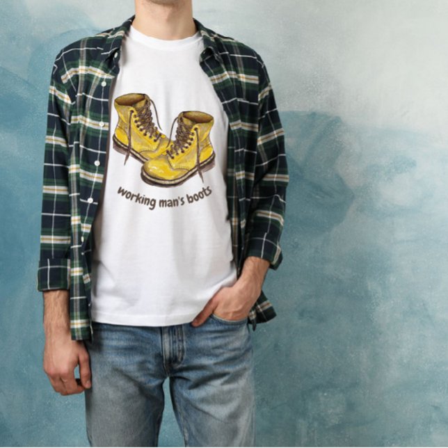 T-Shirt masculina de botas (Criador carregado)
