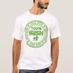 T-shirt masculina de Dia de São Patrício/tufos irl