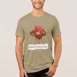 T-shirt Masculina Sacrifício de Jesus na Cruz