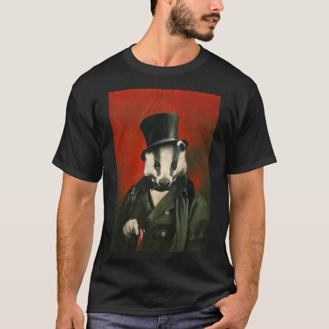 T-shirt masculina vitoriana Badger (Frente)