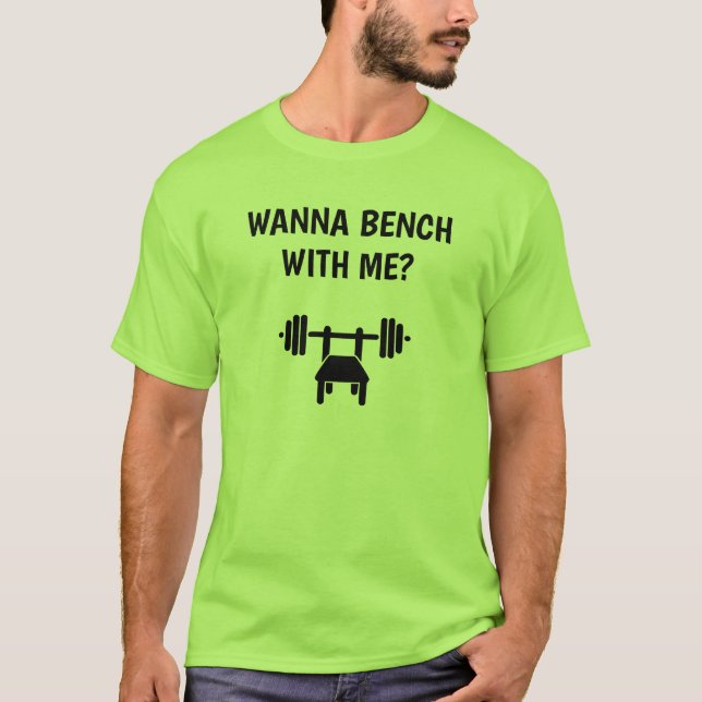 T-Shirt masculina | Wanna Bench Comigo (Frente)